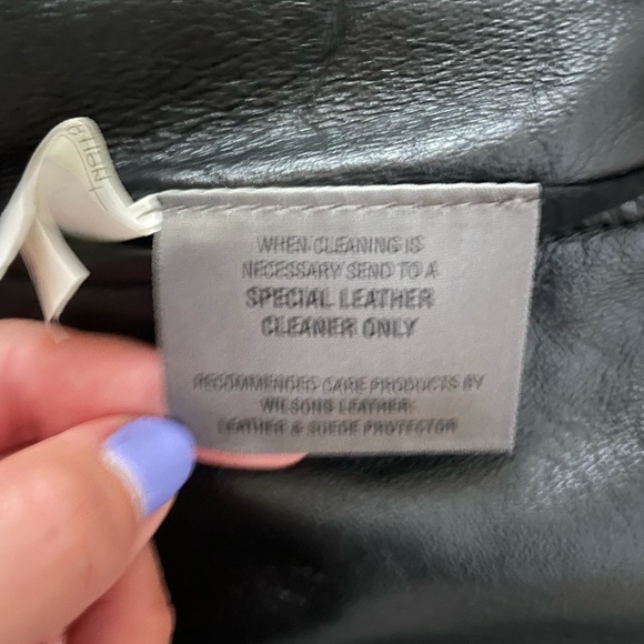 WILSONS LEATHER Genevieve Belted Leather Jacket Large - Picture 7 of 9